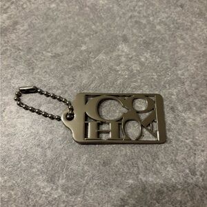 Coach Silver Keychain